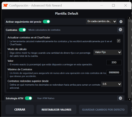 Advanced Risk Reward V4