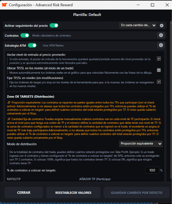 Advanced Risk Reward V4