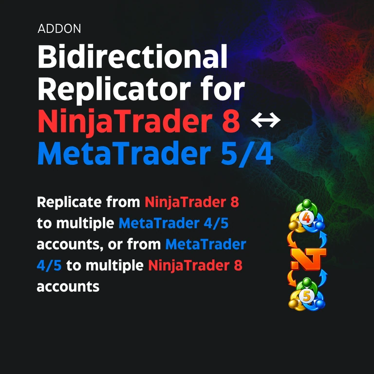 Bidirectional Replicator for NinjaTrader 8 ↔ MetaTrader 5/4