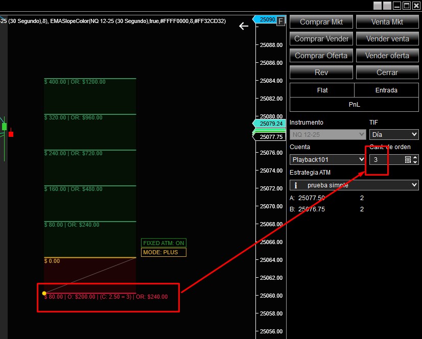 Advanced Risk Reward V3 para NinjaTrader 8