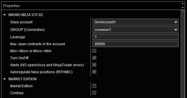 Replicador de cuentas para NinjaTrader 8