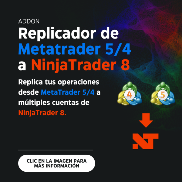Replicador de Metatrader 5 / 4 a NinjaTrader 8