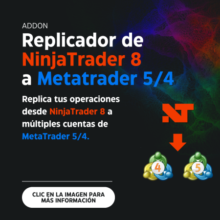 Replicador de NinjaTrader 8 a Metatrader 5 / 4