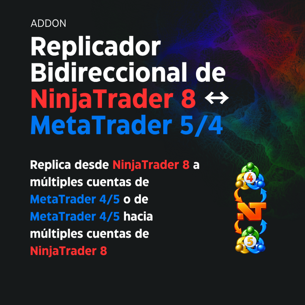 Replicador Bilateral de NinjaTrader para MetaTrader 4/5